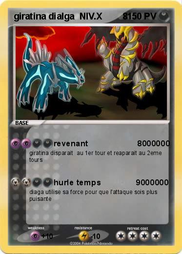 Pokemon giratina dialga  NIV.X        8  