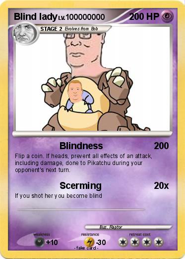 Pokemon Blind lady