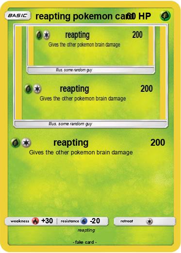 Pokemon reapting pokemon card