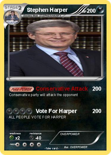 Pokemon Stephen Harper