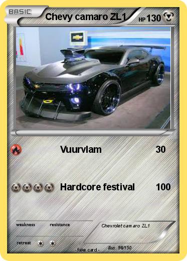 Pokemon Chevy camaro ZL1