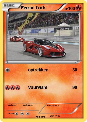 Pokemon Ferrari fxx k