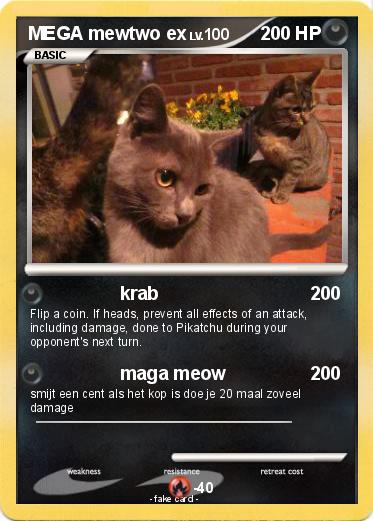Pokemon MEGA mewtwo ex