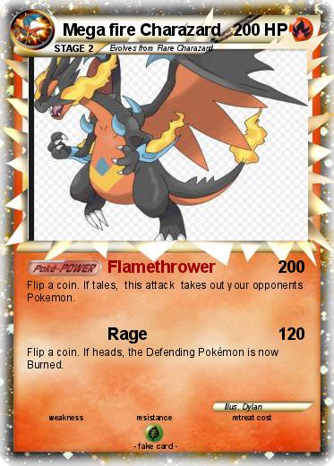 Pokemon Mega fire Charazard