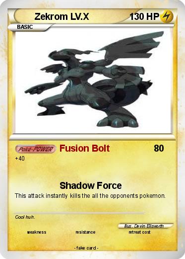 Pokemon Zekrom LV.X