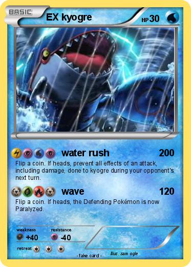 Pokemon EX kyogre