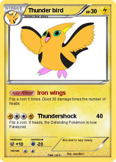 Pokemon Thunder bird