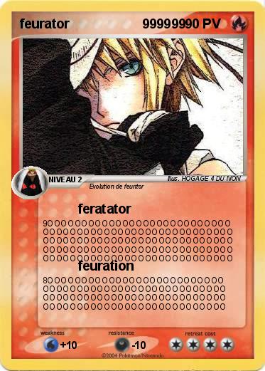 Pokemon feurator                    999999