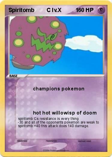 Pokemon Spiritomb        C lv.X         1