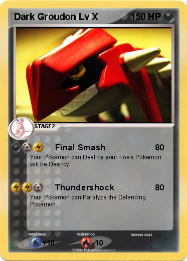 Pokemon Dark Groudon Lv X