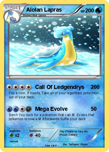 Pokemon Alolan Lapras