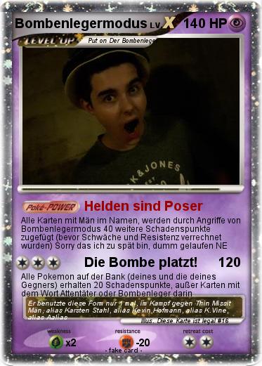 Pokemon Bombenlegermodus