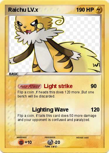Pokemon Raichu LV.x