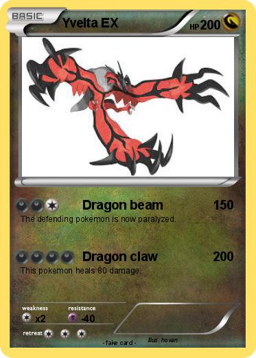 Pokemon Yvelta EX