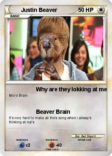 Pokemon Justin Beaver