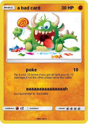 Pokemon a bad card