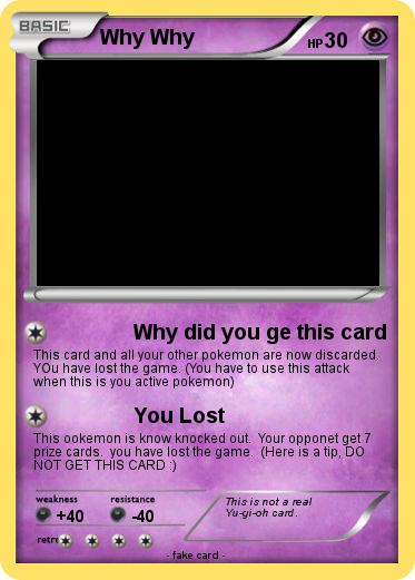 Pokemon Why Why