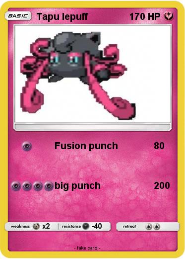 Pokemon Tapu lepuff