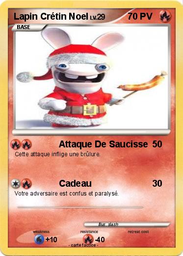 Pokemon Lapin Crétin Noel