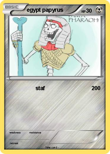 Pokemon egypt papyrus