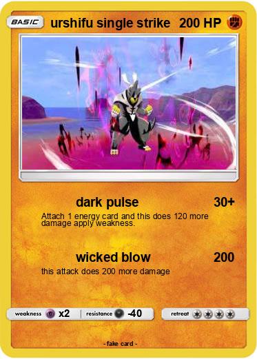Pokemon urshifu single strike