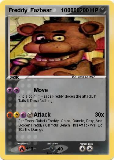 Pokemon Freddy  Fazbear      100000