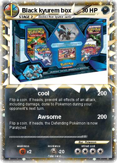 Pokemon Black kyurem box