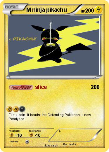 Pokemon M ninja pikachu