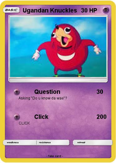 Pokemon Ugandan Knuckles