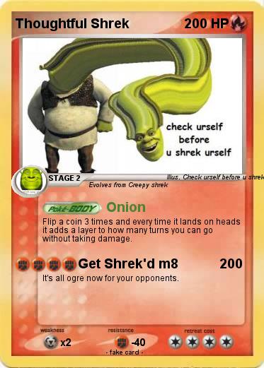 Pokemon Thoughtful Shrek