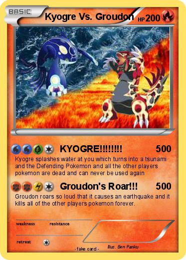 Pokemon Kyogre Vs. Groudon