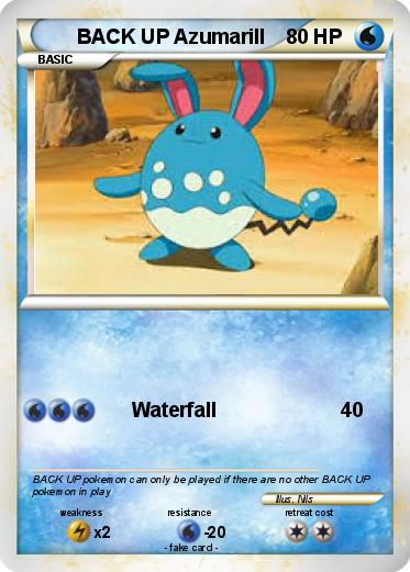 Pokemon BACK UP Azumarill