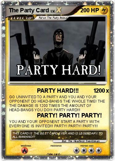 Pokemon The Party Card