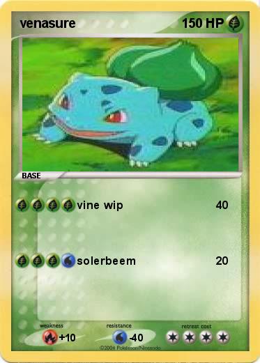 Pokemon venasure