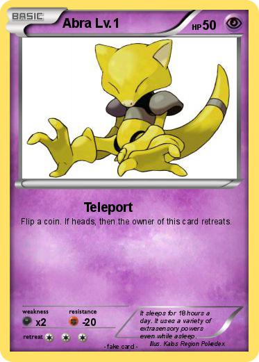 Pokemon Abra Lv.1
