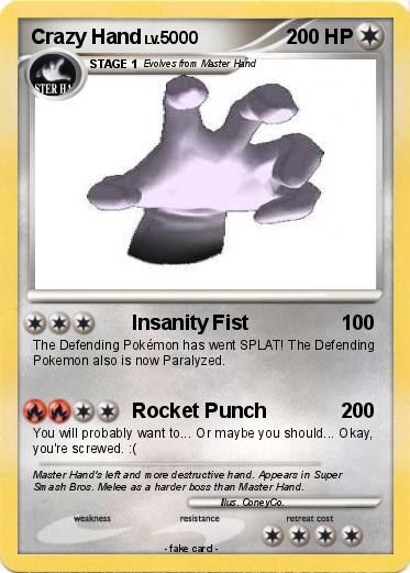 Pokemon Crazy Hand