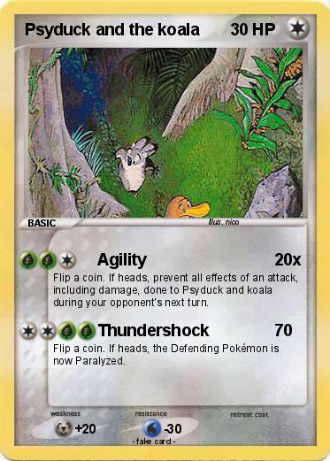 Pokemon Psyduck and the koala