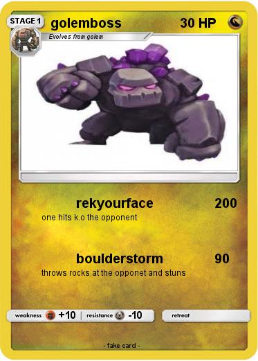Pokemon golemboss