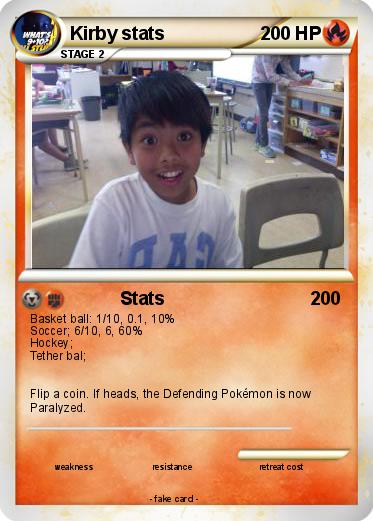 Pokemon Kirby stats