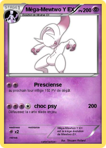 Pokemon Méga-Mewtwo Y EX