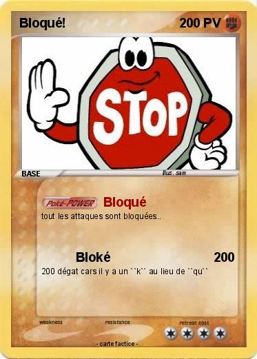 Pokemon Bloqué!