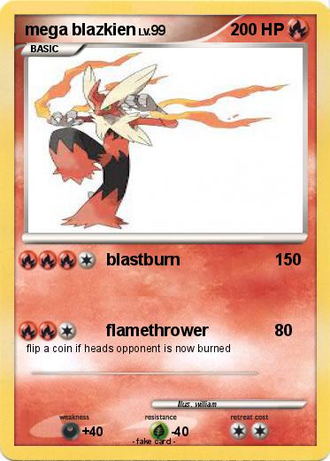 Pokemon mega blazkien