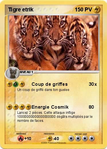 Pokemon Tigre etrik 