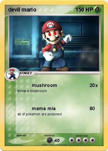 Pokemon devil mario