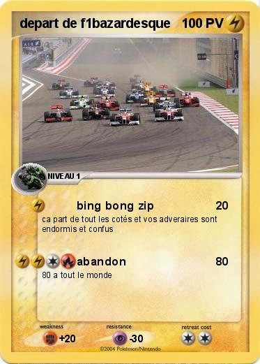 Pokemon depart de f1bazardesque