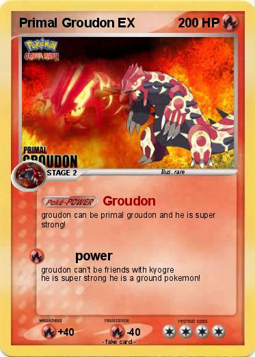 Pokemon Primal Groudon EX