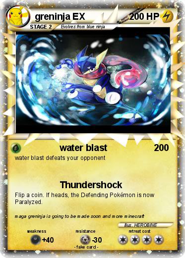 Pokemon greninja EX
