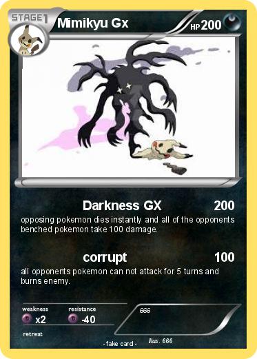 Pokemon Mimikyu Gx