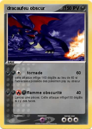 Pokemon dracaufeu obscur