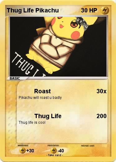 Pokemon Thug Life Pikachu